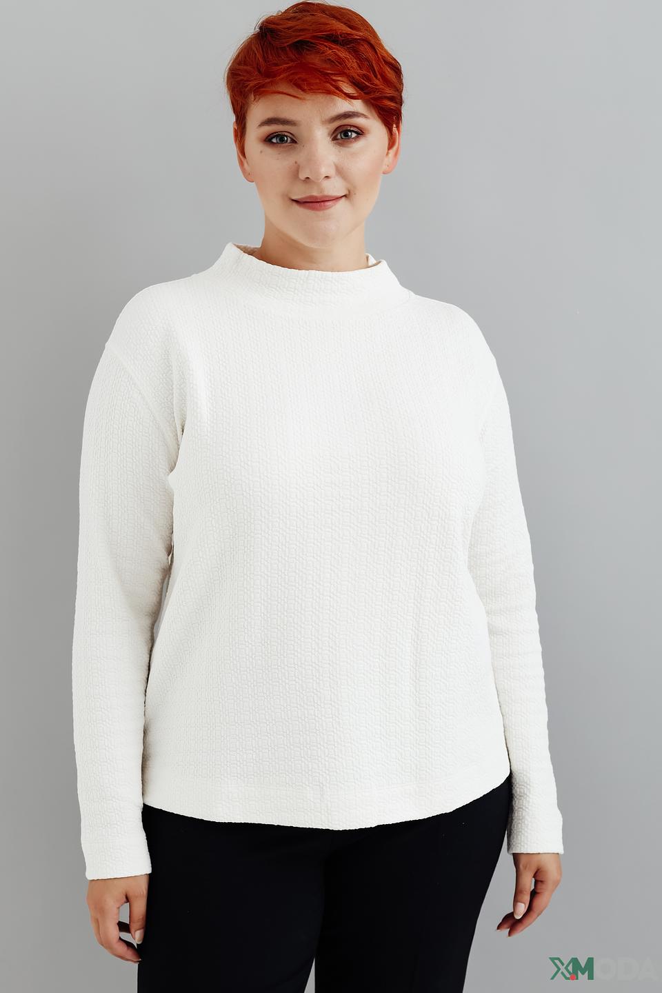 Пуловер Gerry Weber белый с текстурой