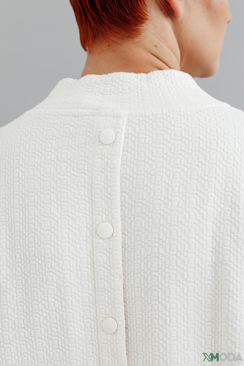 Пуловер Gerry Weber белый с текстурой