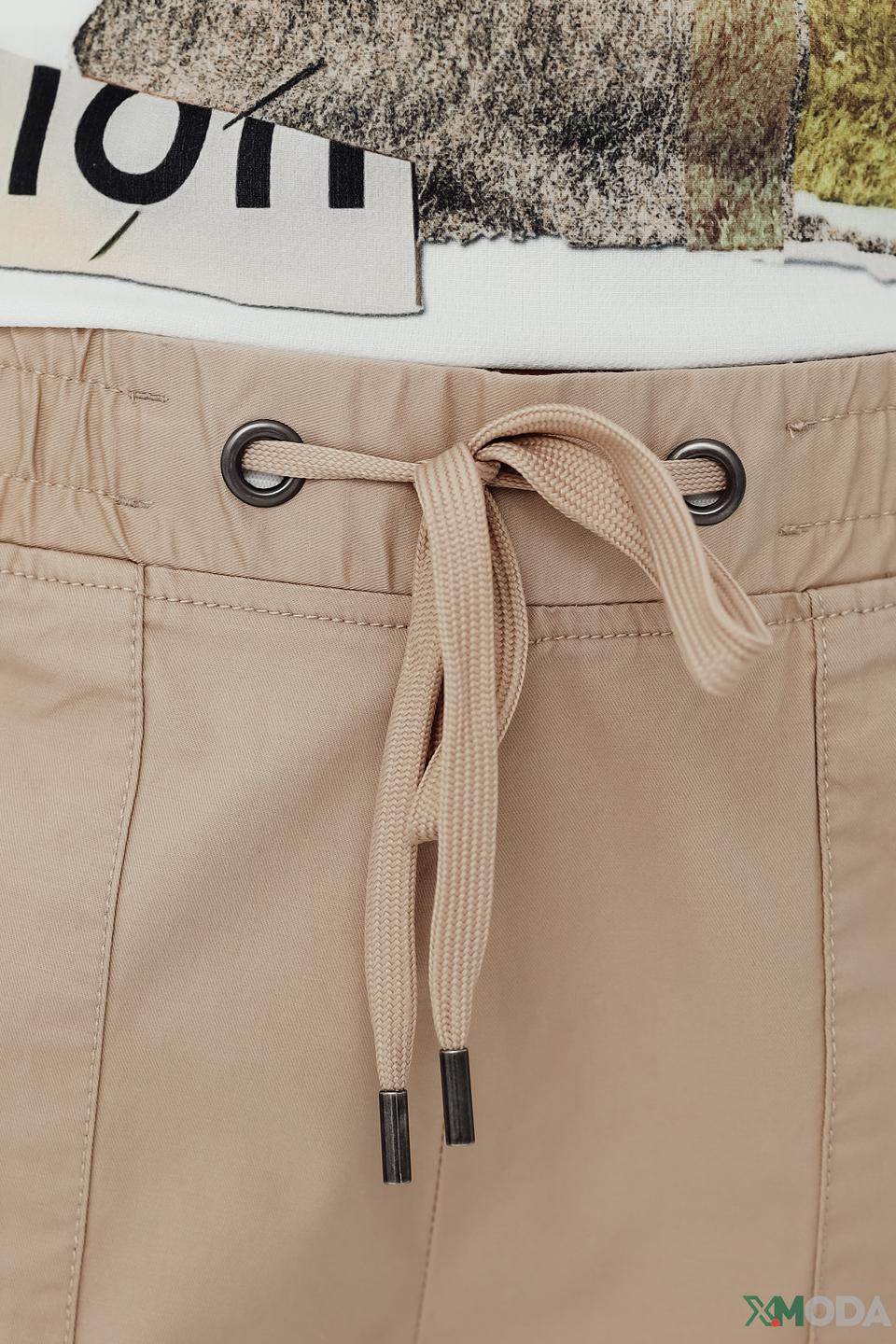 Брюки Olsen бежевые с молниями