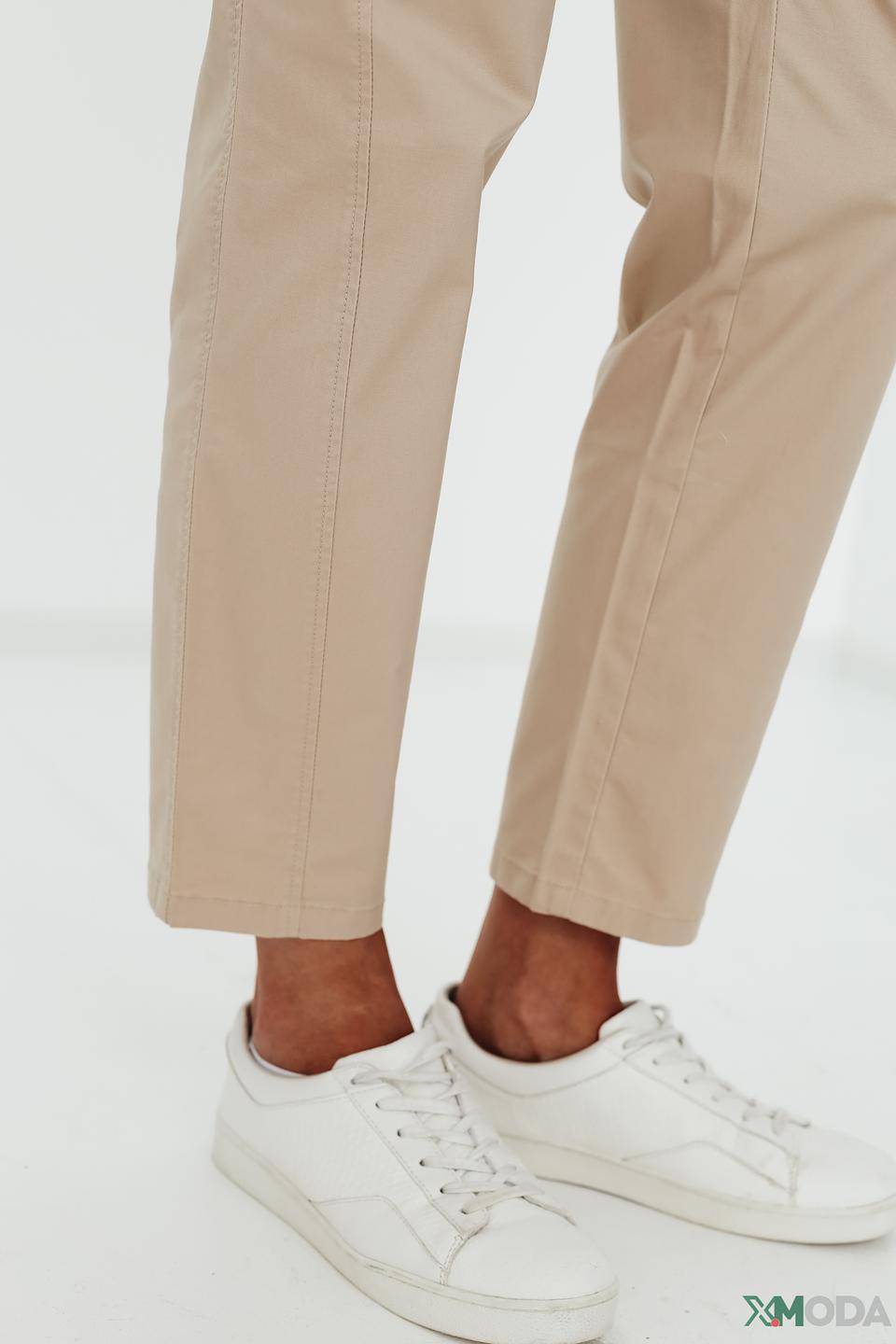 Брюки Olsen бежевые с молниями