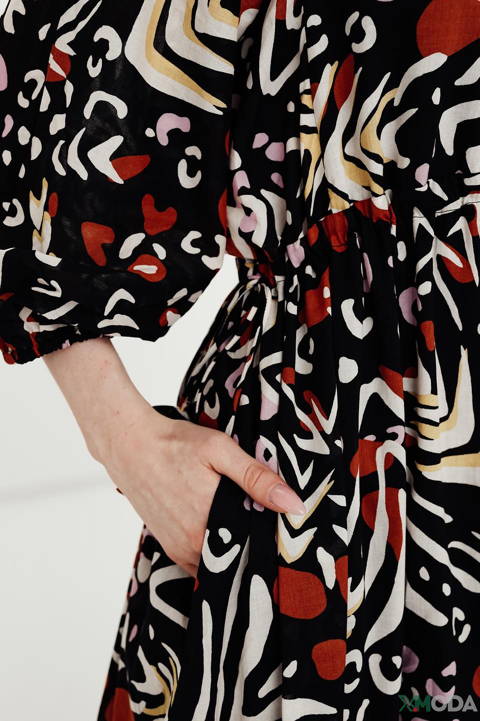 Платье Oui с принтом в стиле ретро