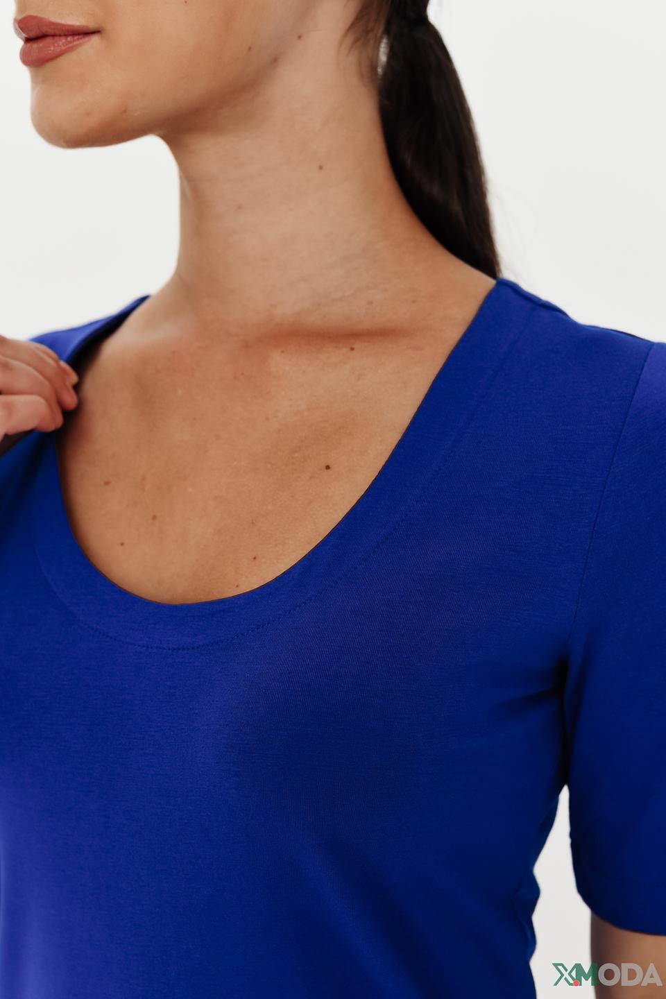 Футболка Oui женская синяя