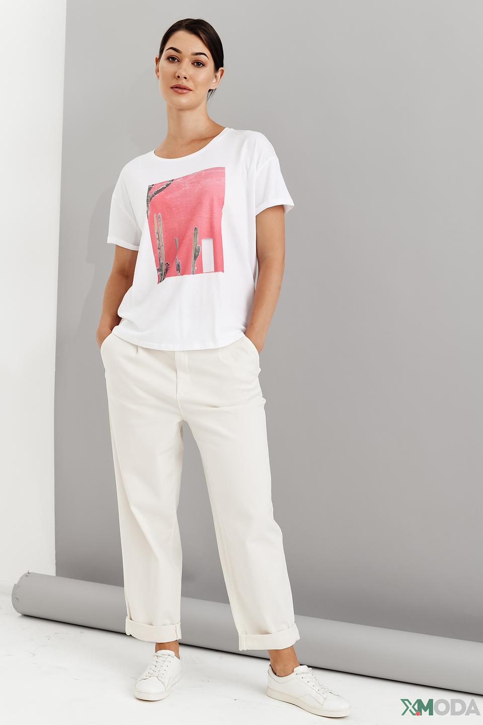 Брюки кл Oui женские белые