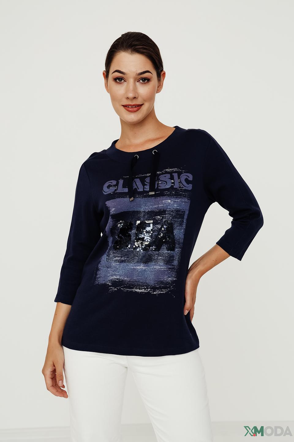 Пуловер Olsen с принтом Classic