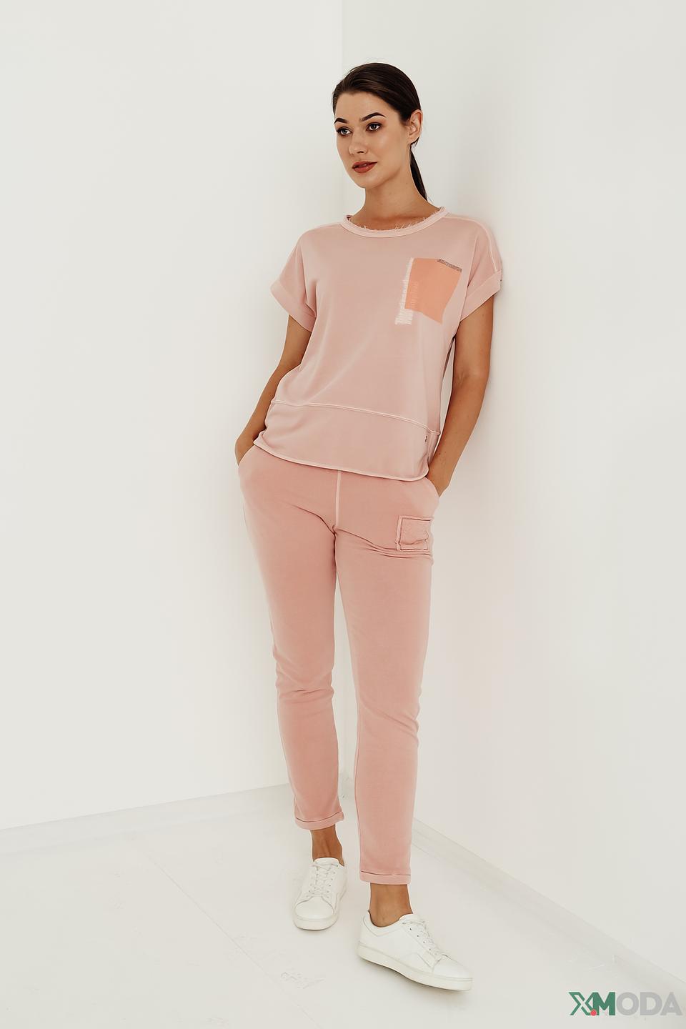 Футболка Monari с принтом пудрово-розовый