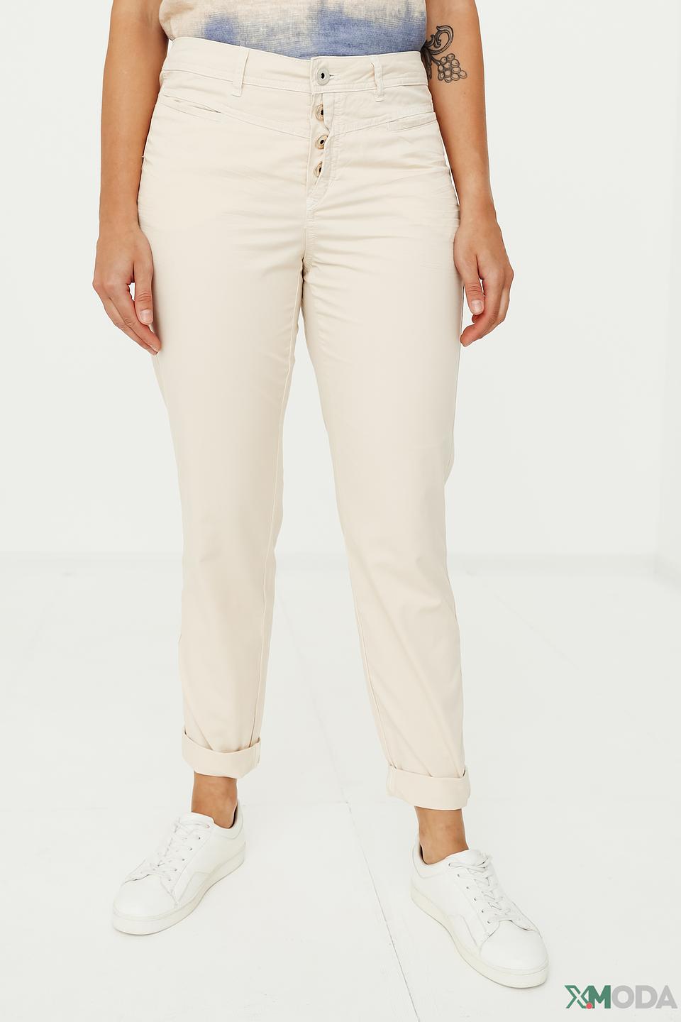 Брюки Taifun бежевые с зауженным низом