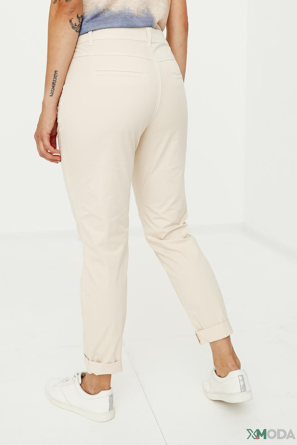 Брюки Taifun бежевые с зауженным низом