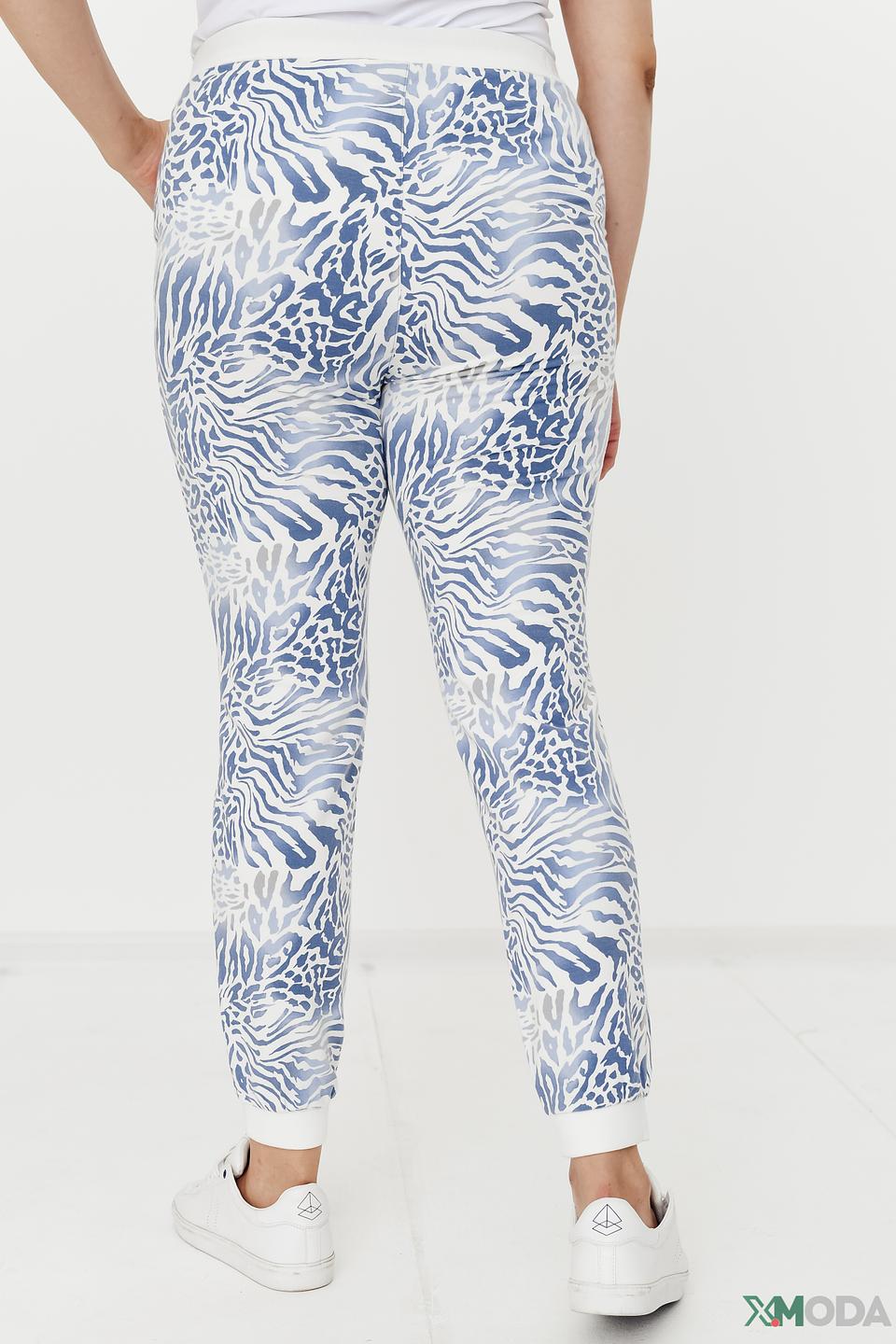 Брюки Lebek с принтом зебра