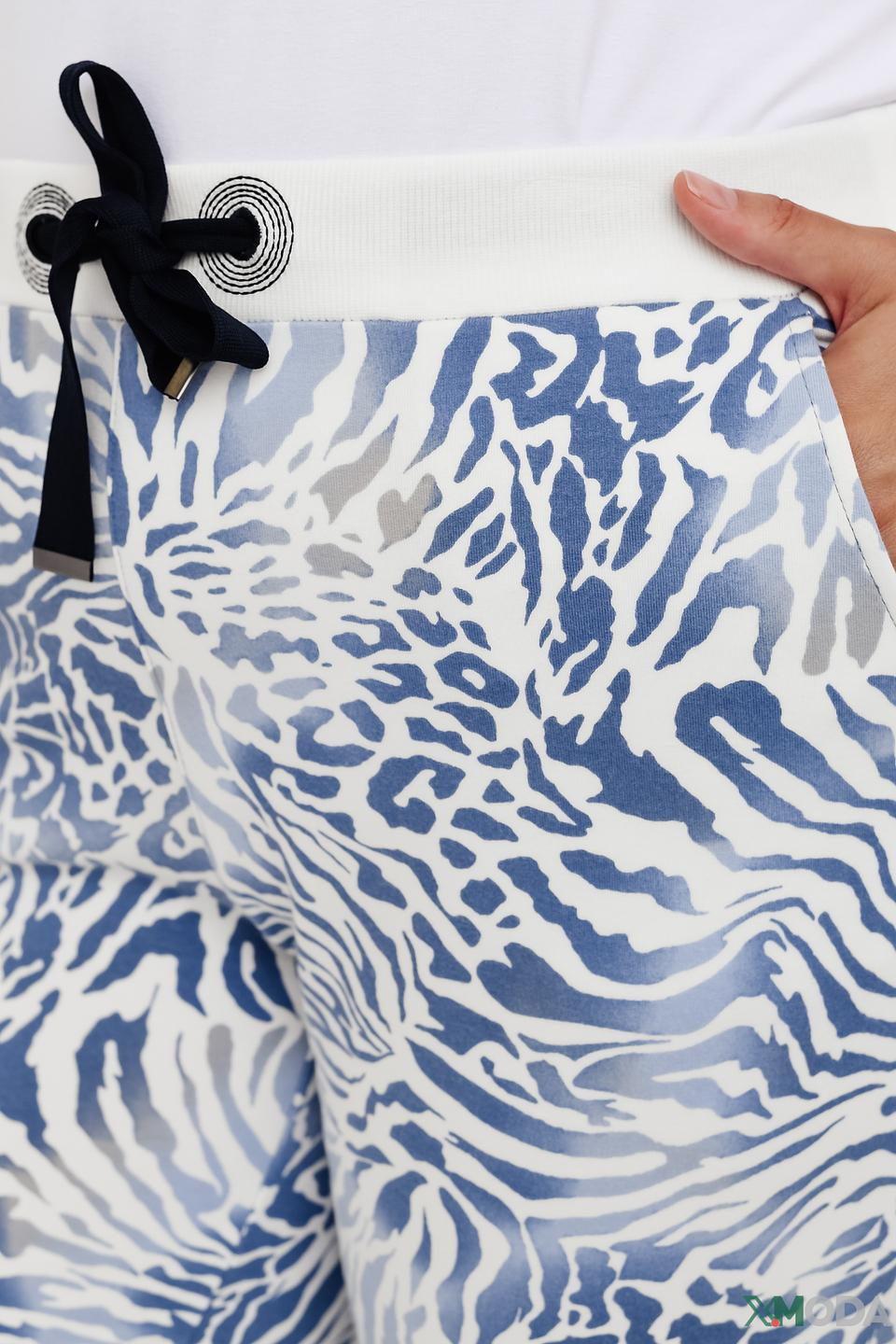 Брюки Lebek с принтом зебра