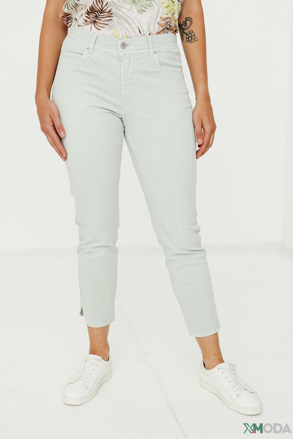 Джинсы Angels мятные с потертостями