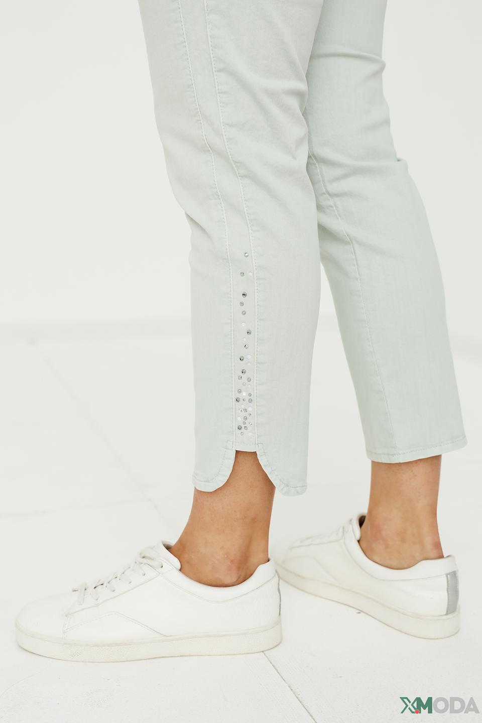 Джинсы Angels мятные с потертостями