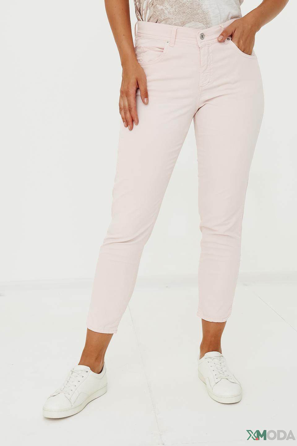 Джинсы Angels с вышивкой светло-розовые