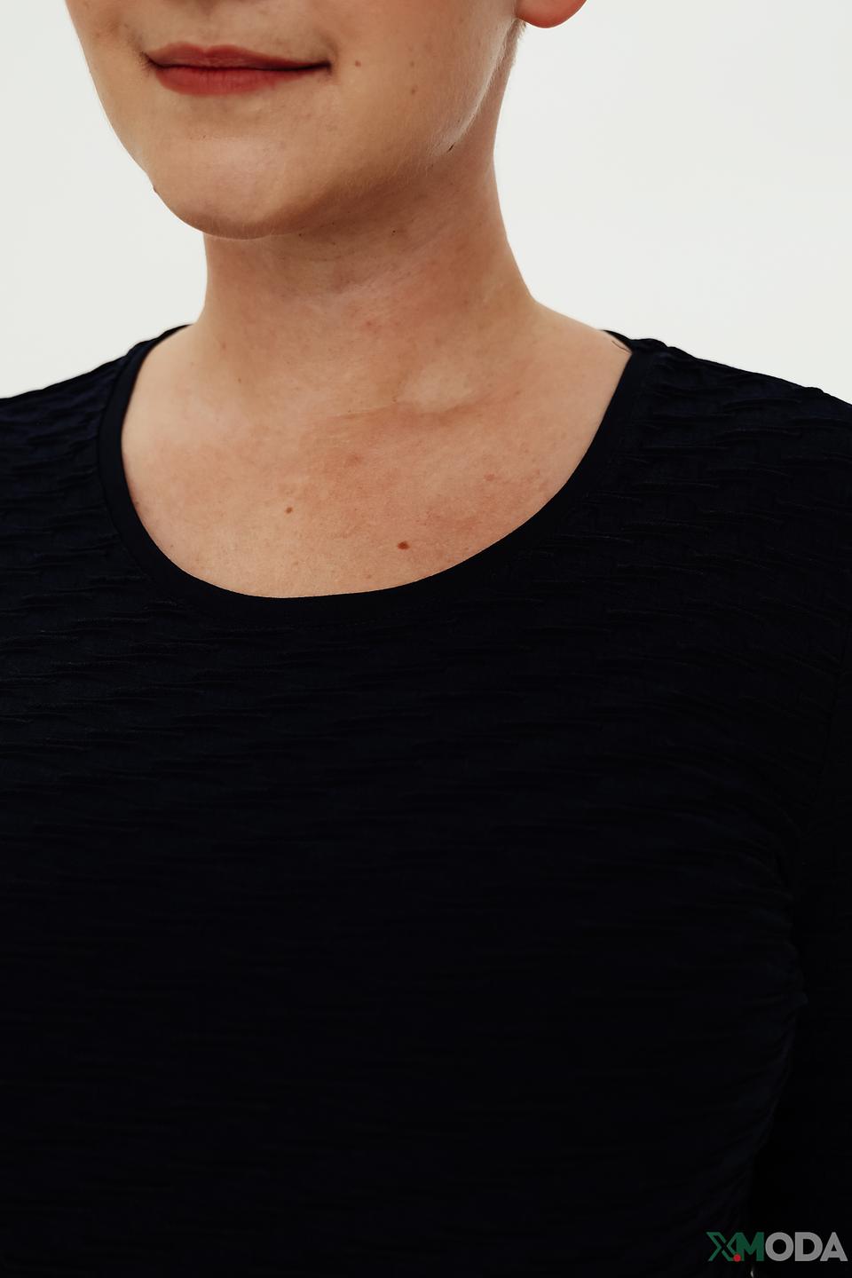 Топ Barbara Lebek чёрный с текстурой