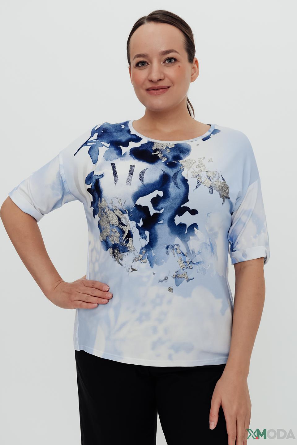 Блуза Frank Walder с цветочным принтом