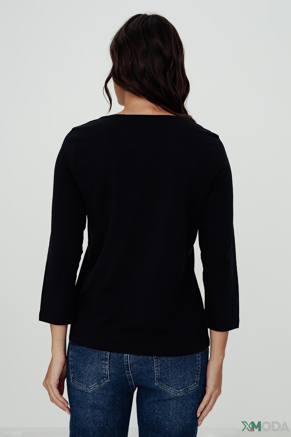 Лонгслив Taifun с пайетками чёрный