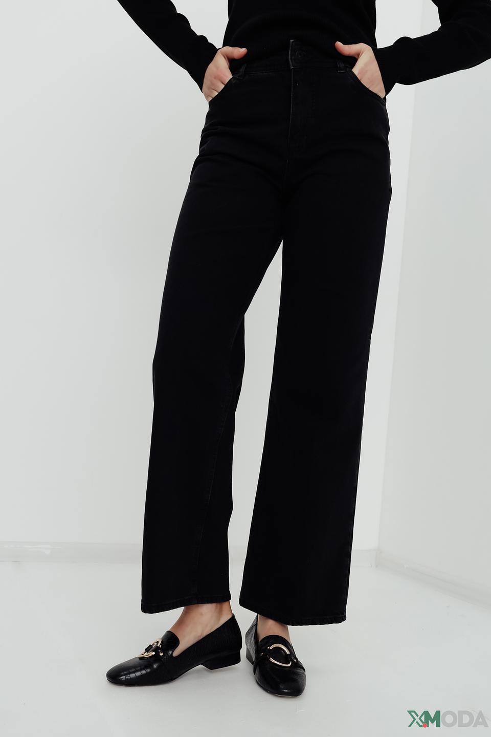 Джинсы Cinque чёрные прямые