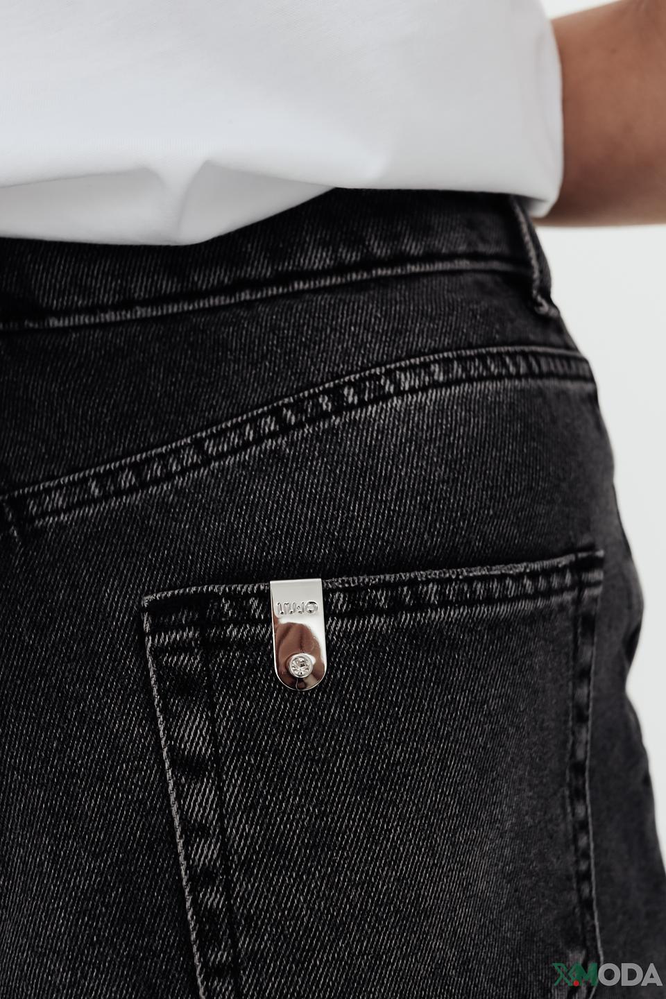 Джинсы Liu-Jo серые mom fit