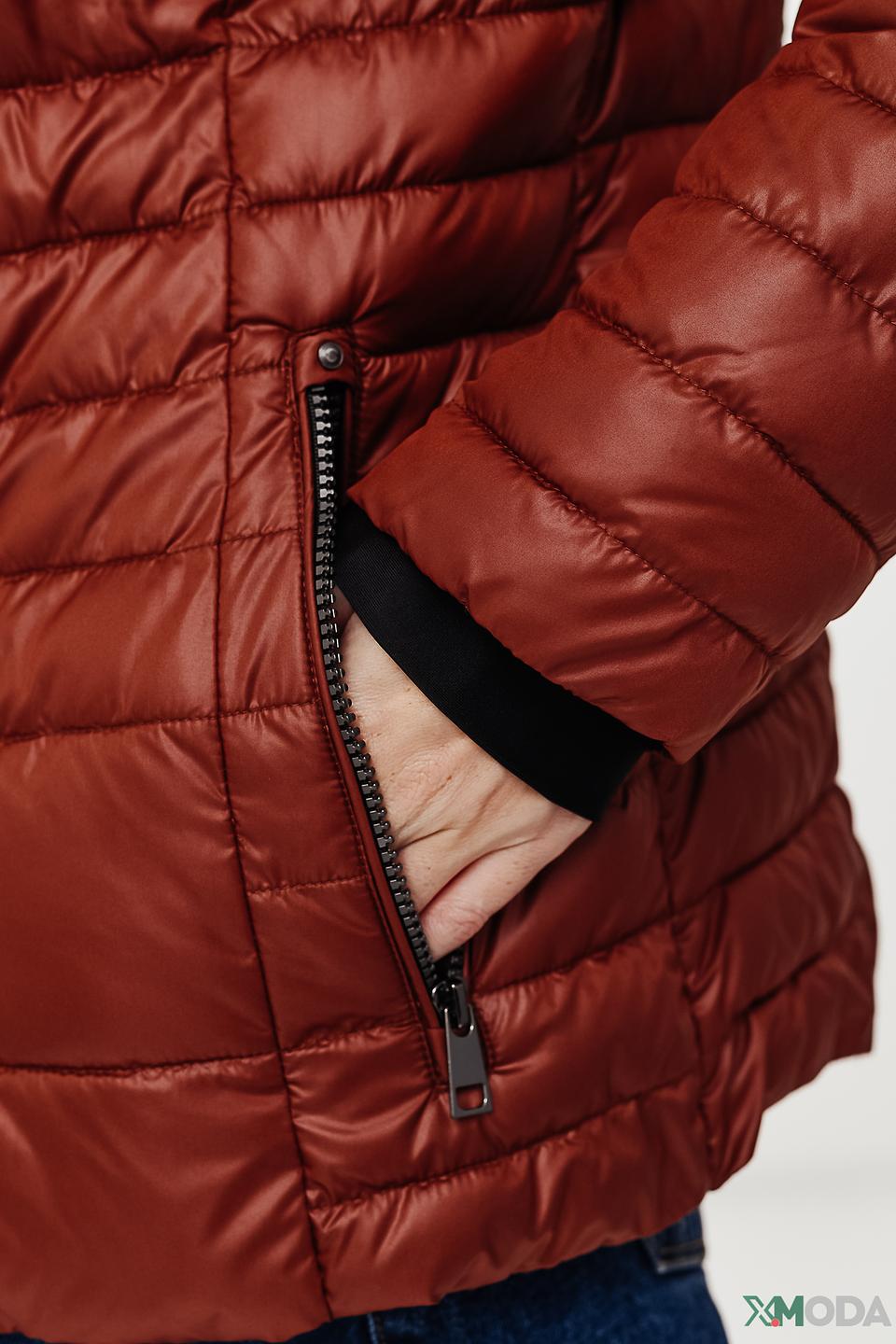Куртка Lebek стеганая терракотовая