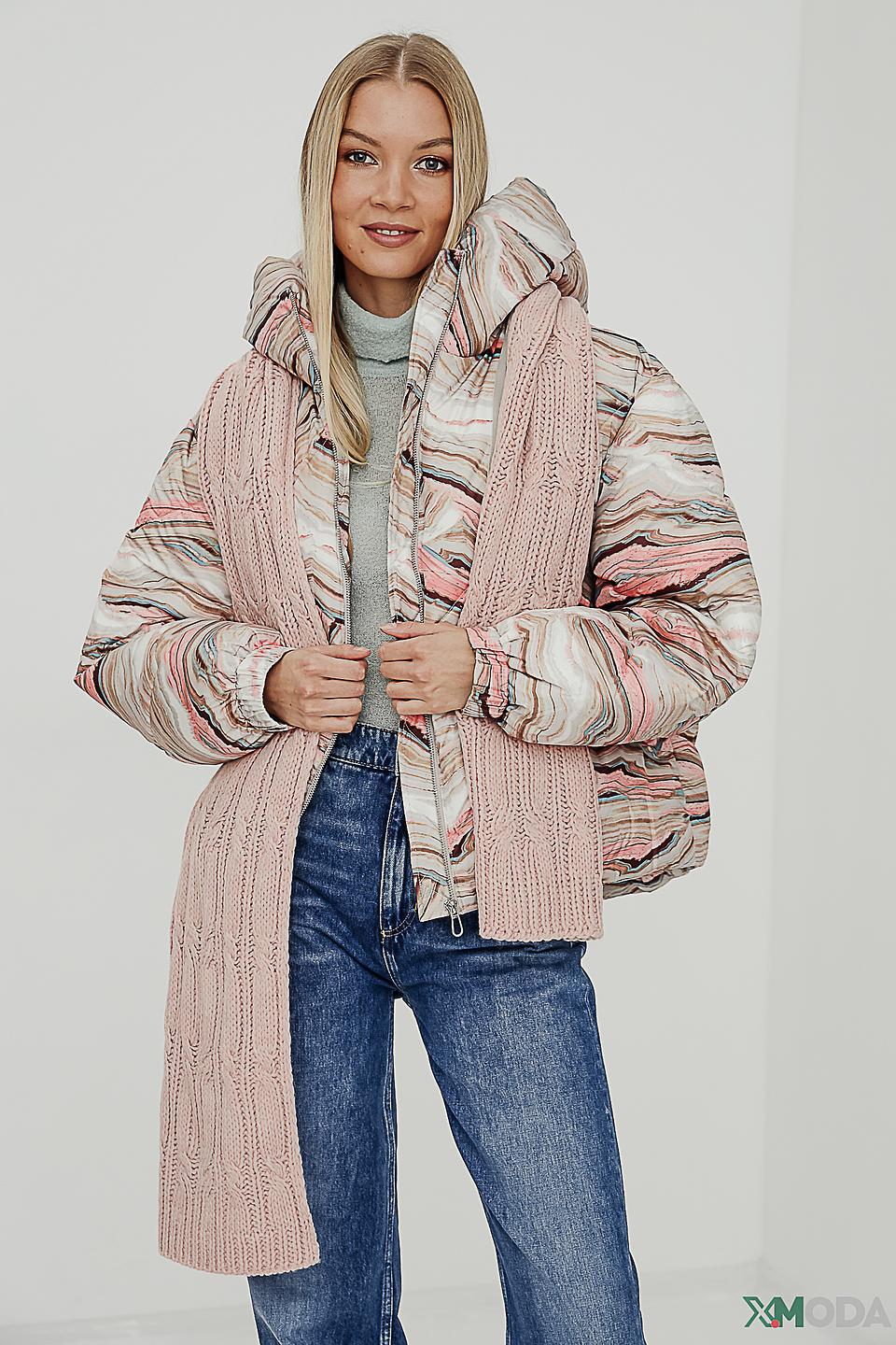 Шарф Wegener вязаный розовый