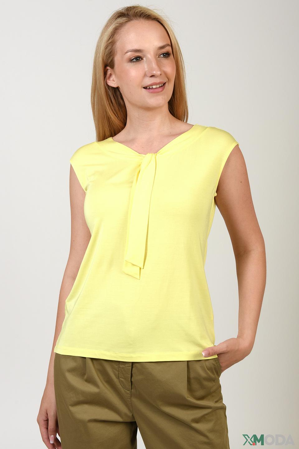 Топ Erfo с завязками жёлтый