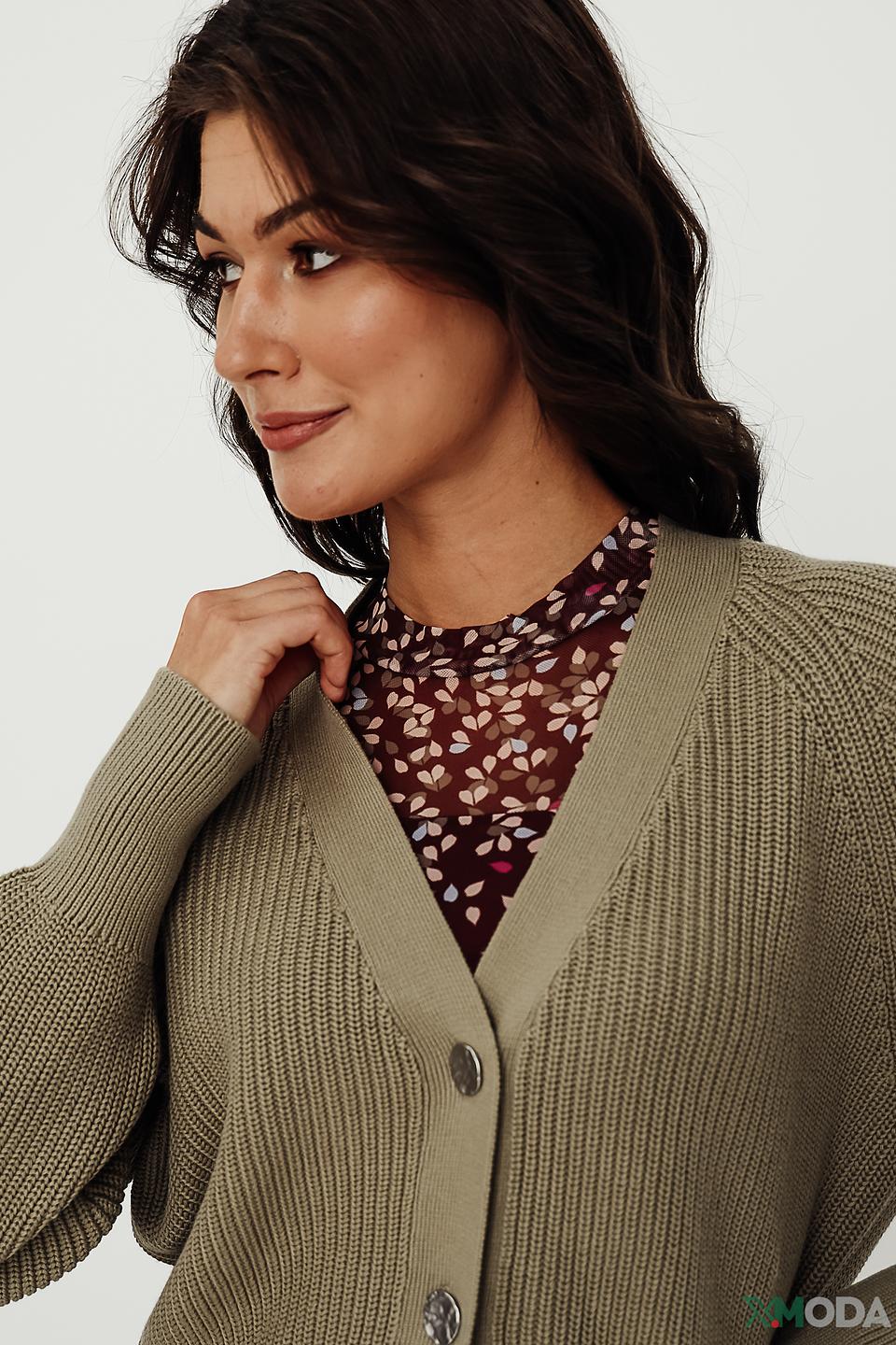 Кардиган Taifun оливковый