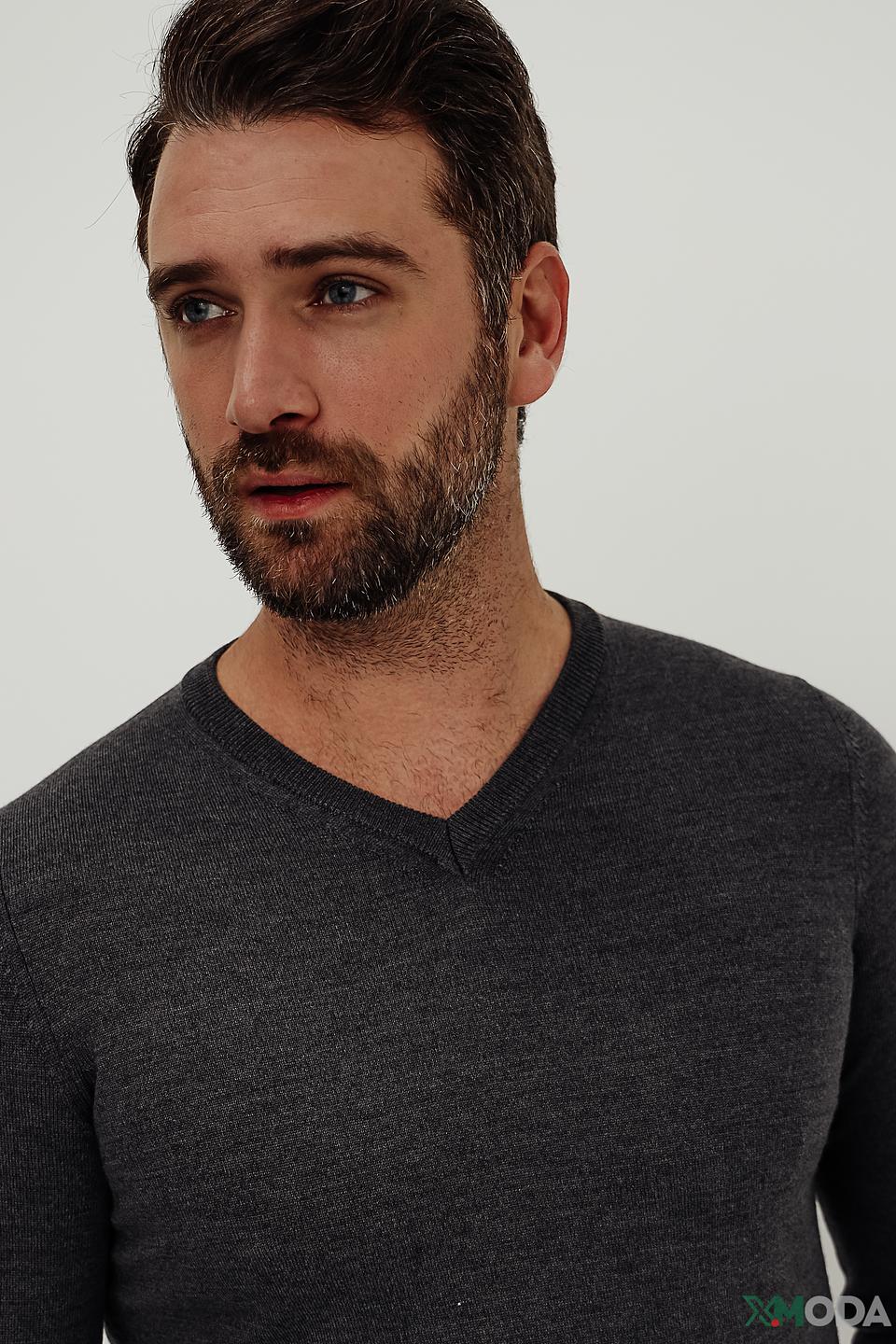 Джемпер Radi Perugia V-образный серый