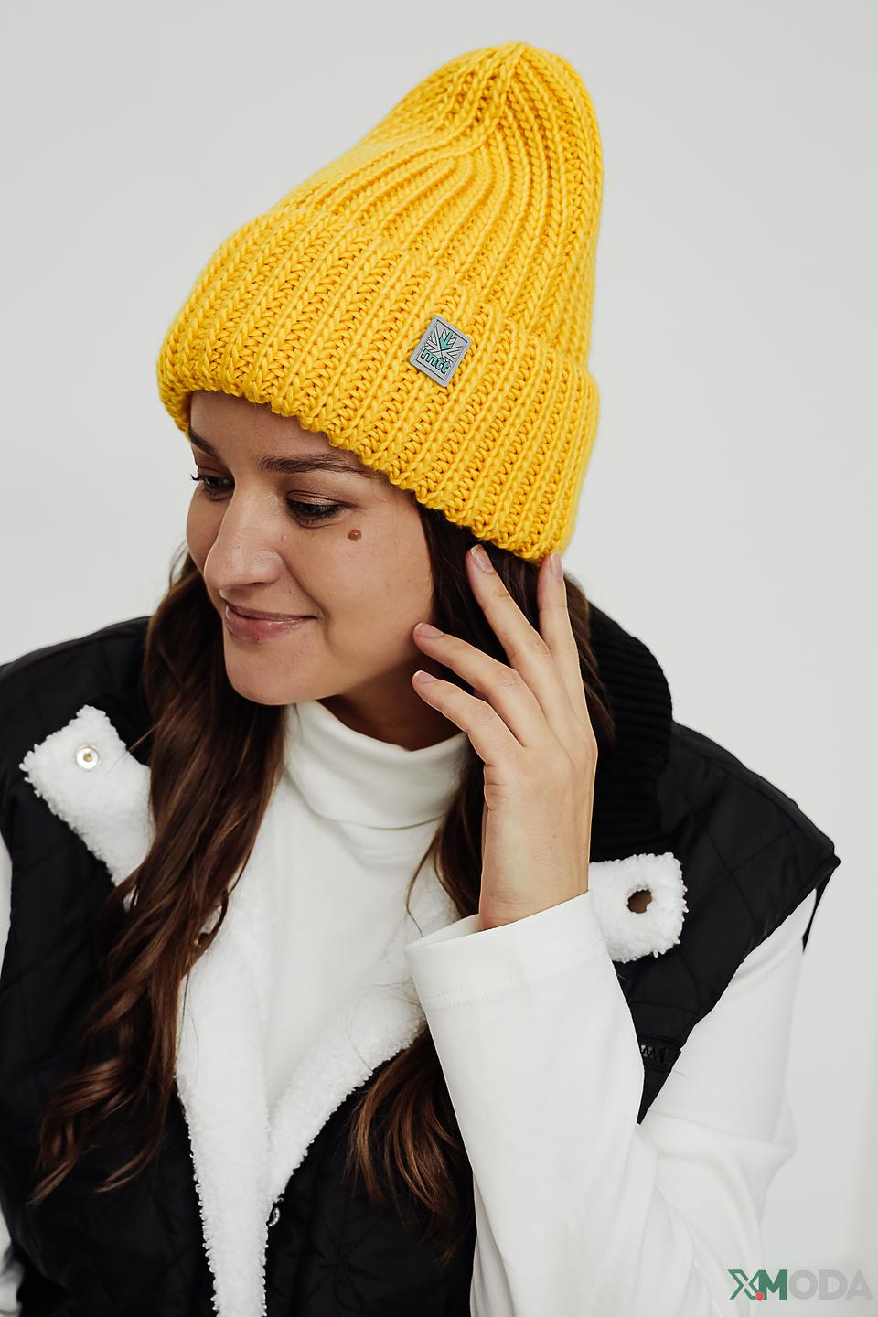 Шапка Marhatter женская жёлтая