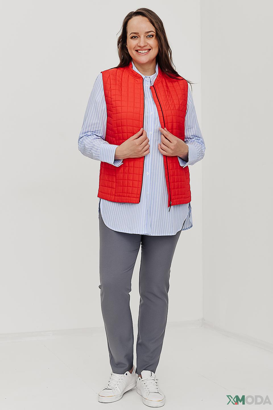 Жилет Frank Walder стеганый красный