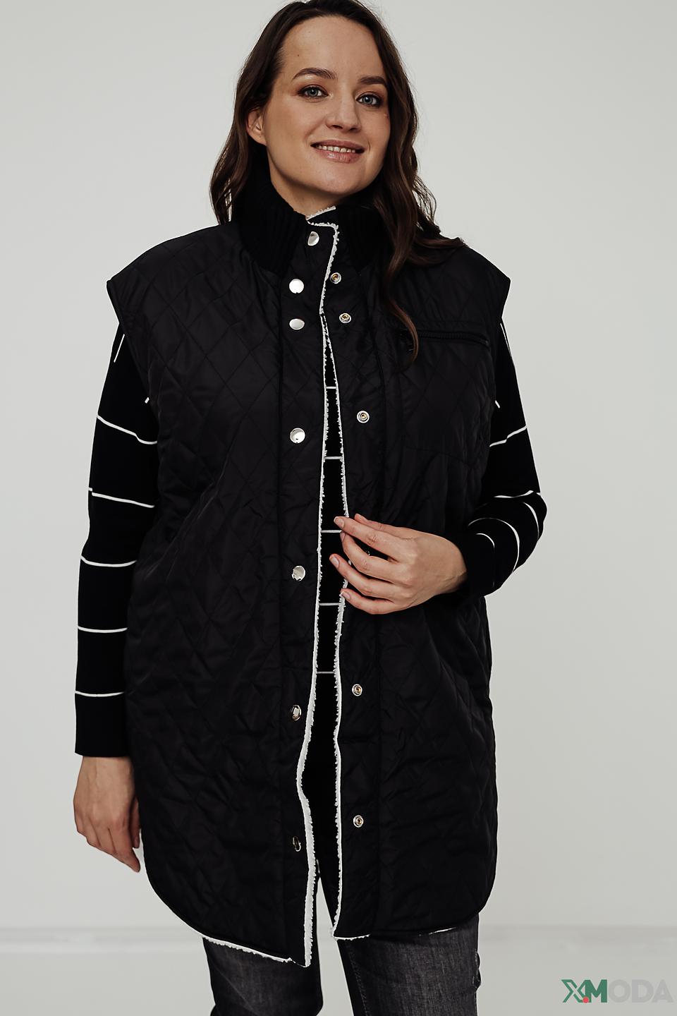 Жилет Samoon стеганый черный