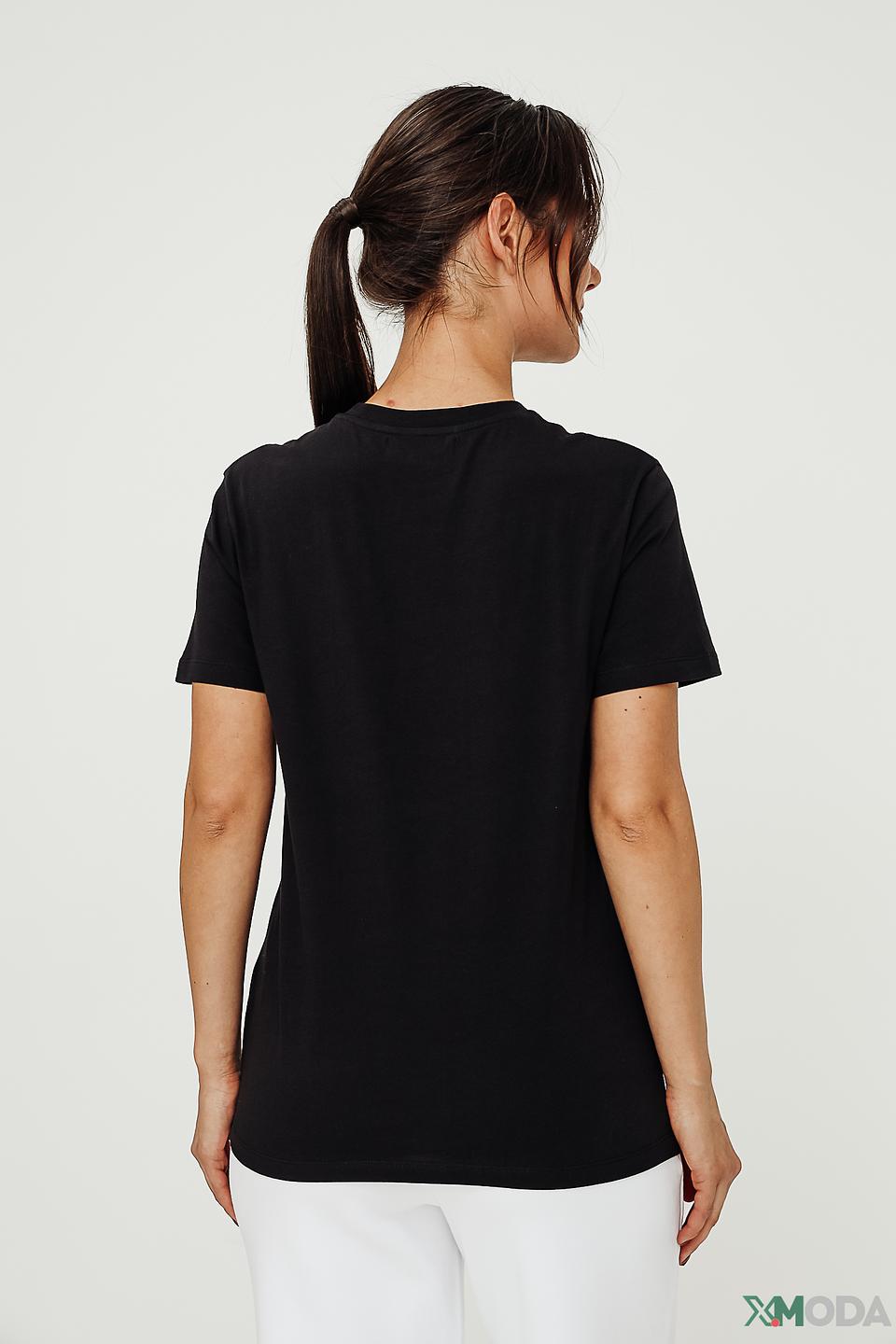 Футболка Ice Play с фламинго чёрная