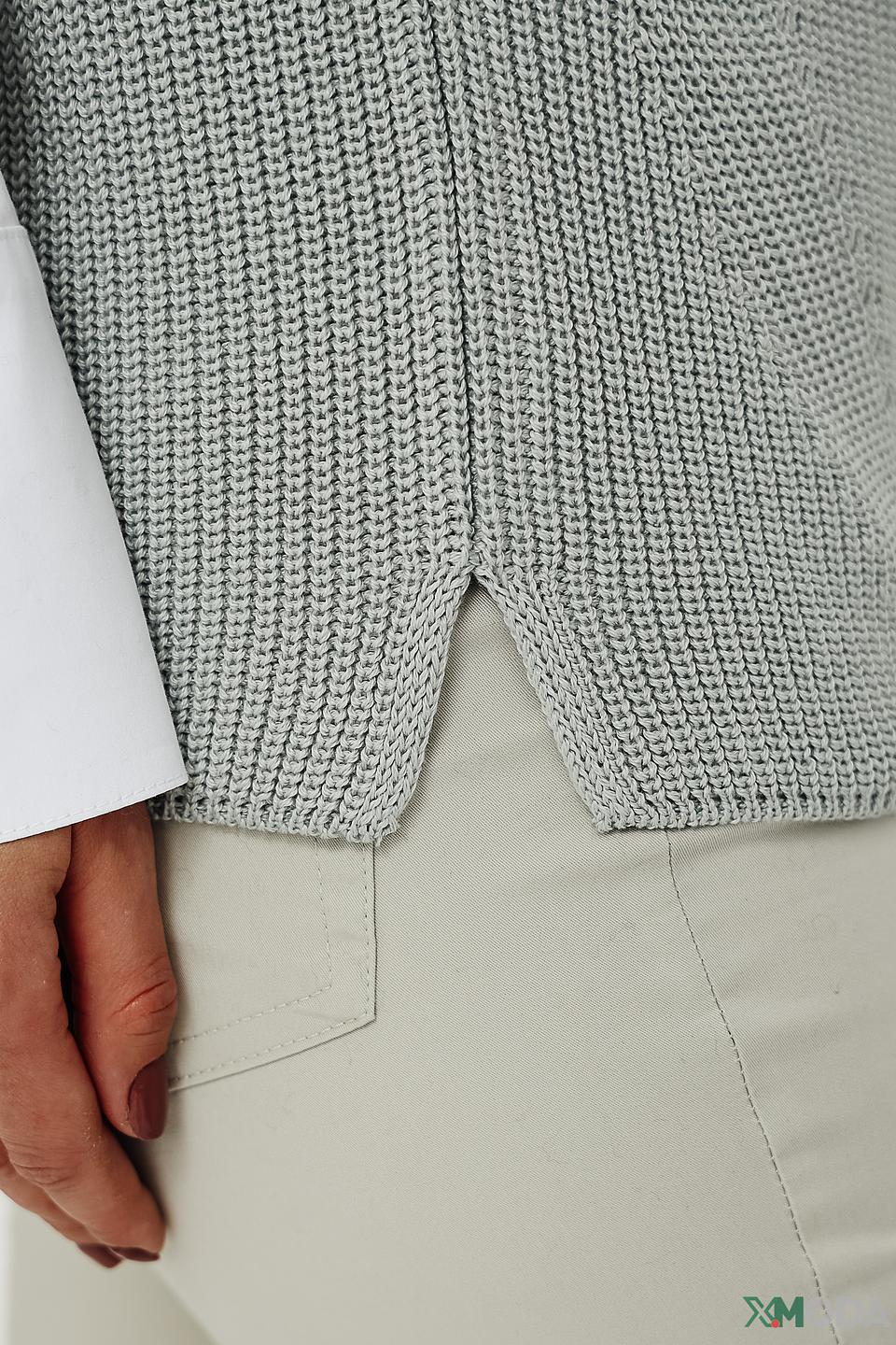 Жилет Lecomte серый вязаный