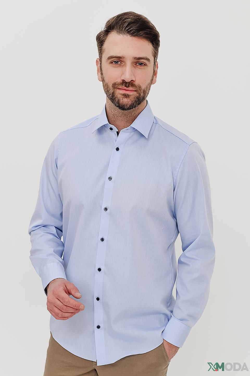 Рубашка Venti голубая приталенная