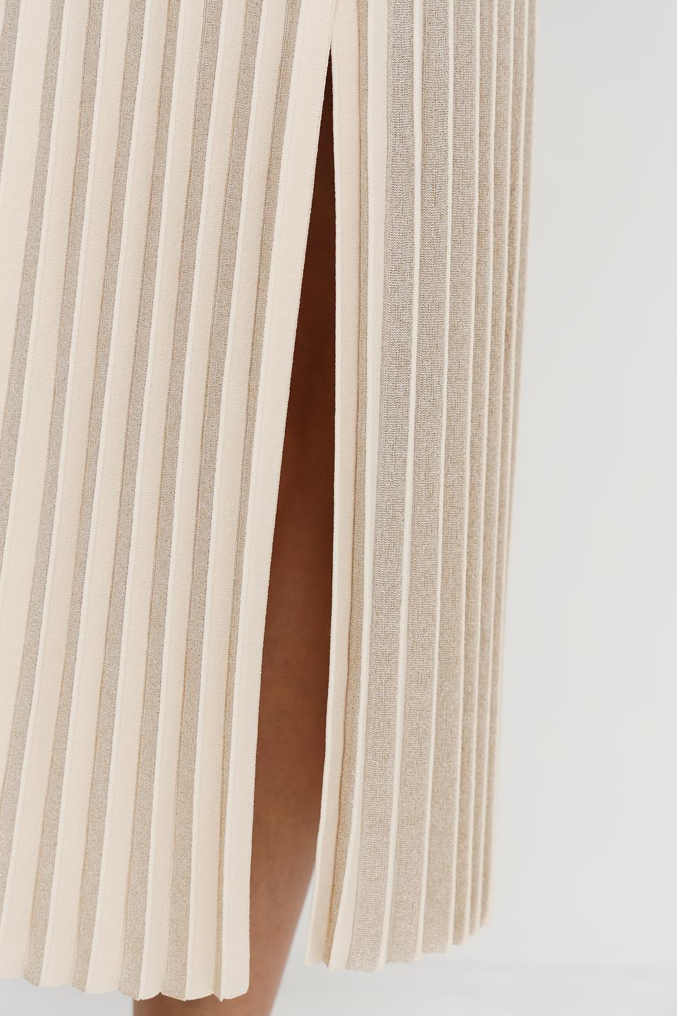 Юбка D. Exterior плиссе бежевая