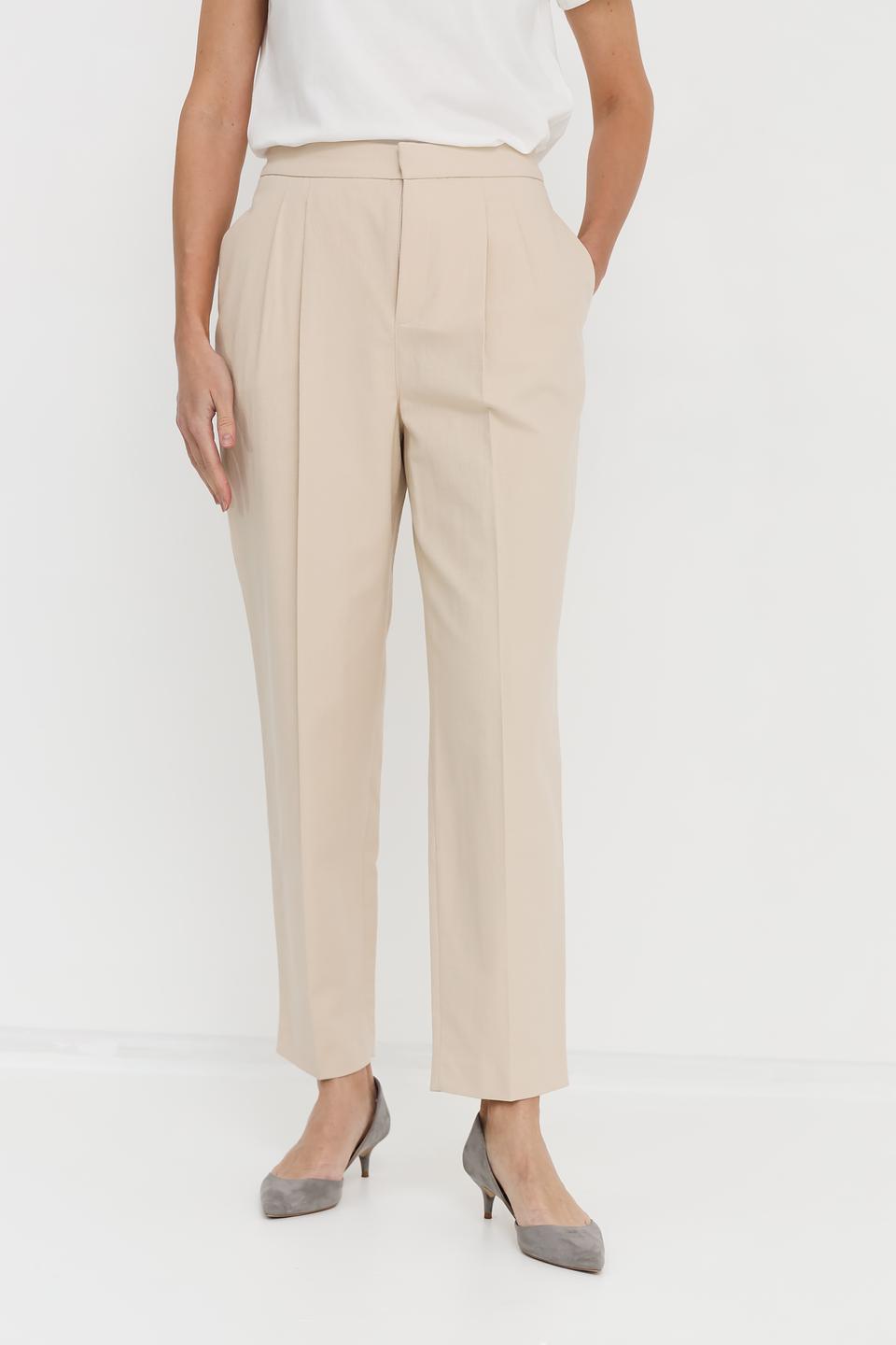 Брюки классические Oui бежевые