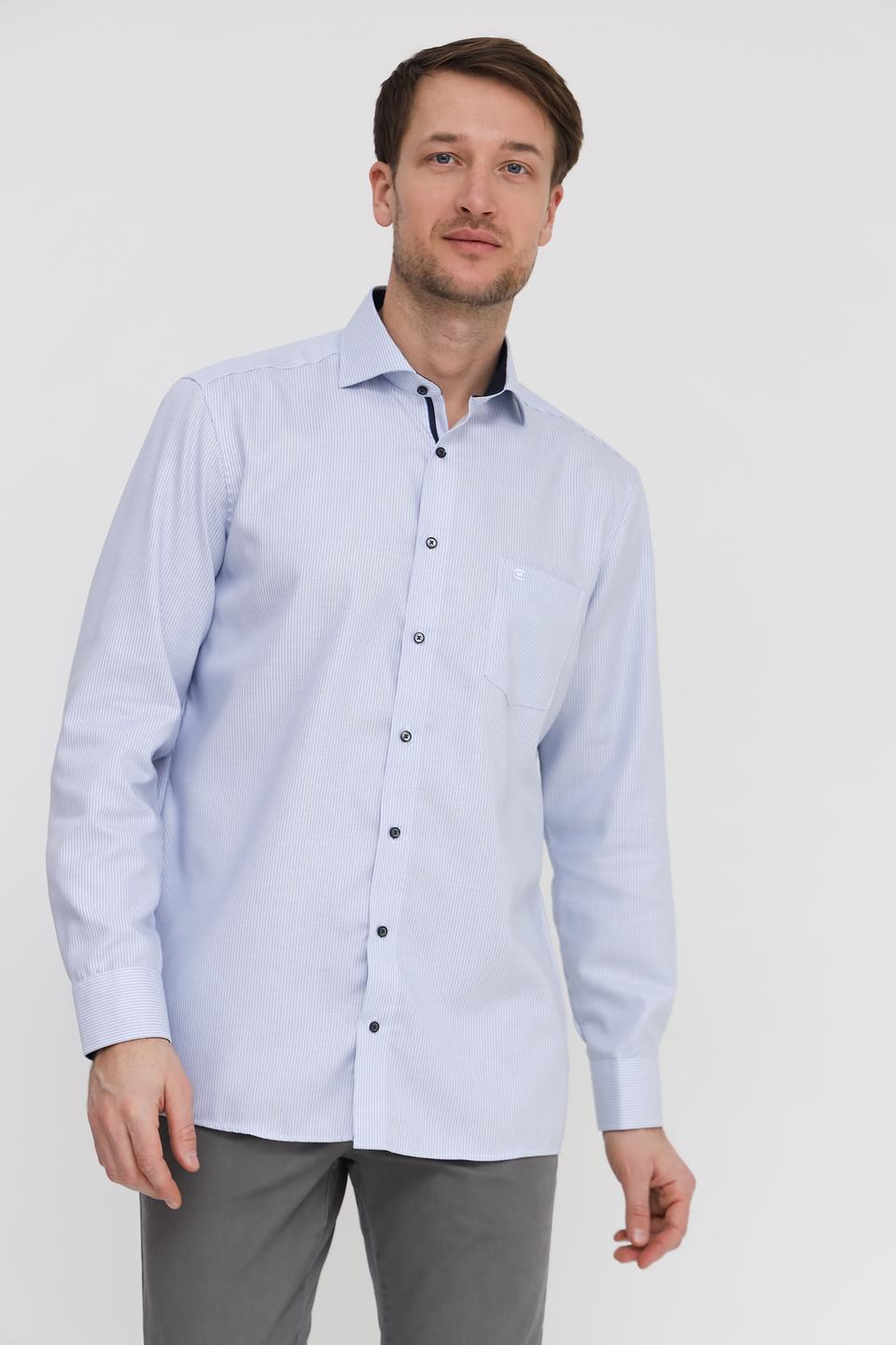 Рубашка Casa Moda в полоску голубая