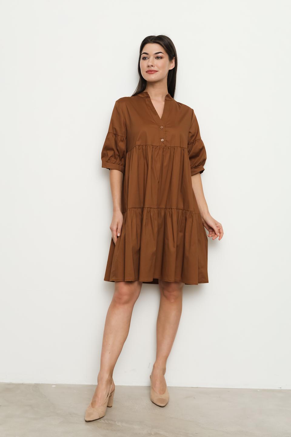 Платье Villa Reale коричневое