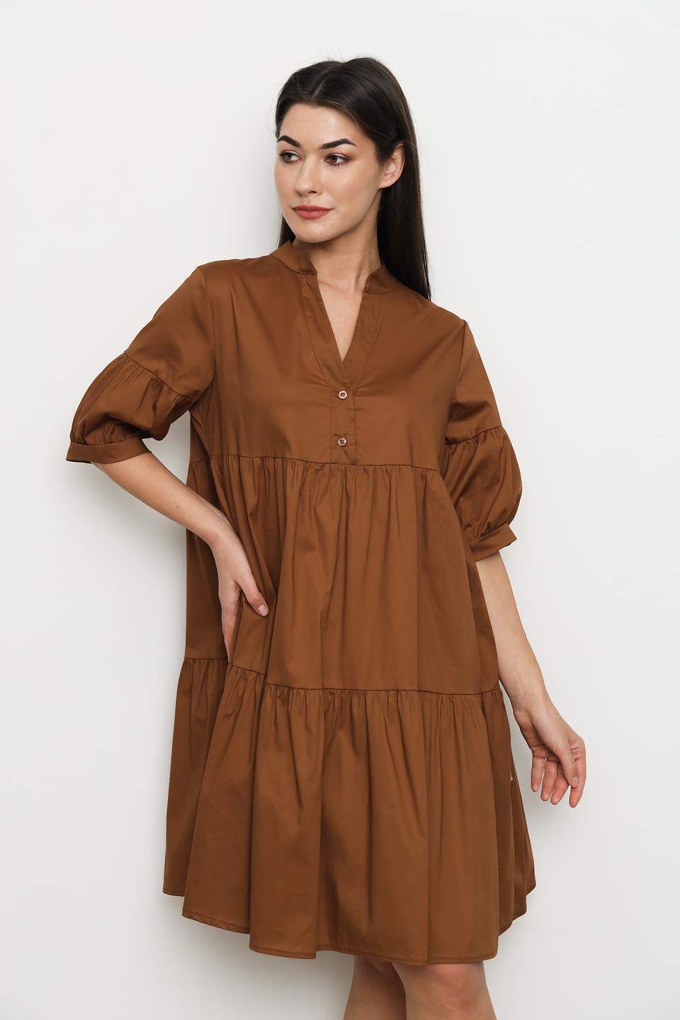 Платье Villa Reale коричневое