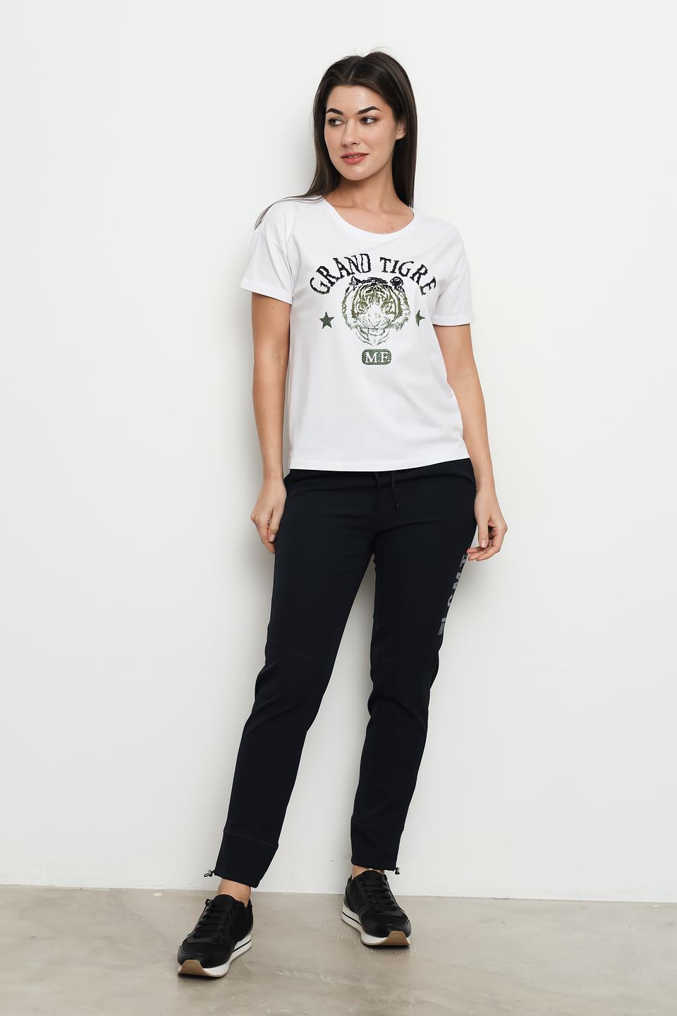 Футболка Margittes с тигром белый