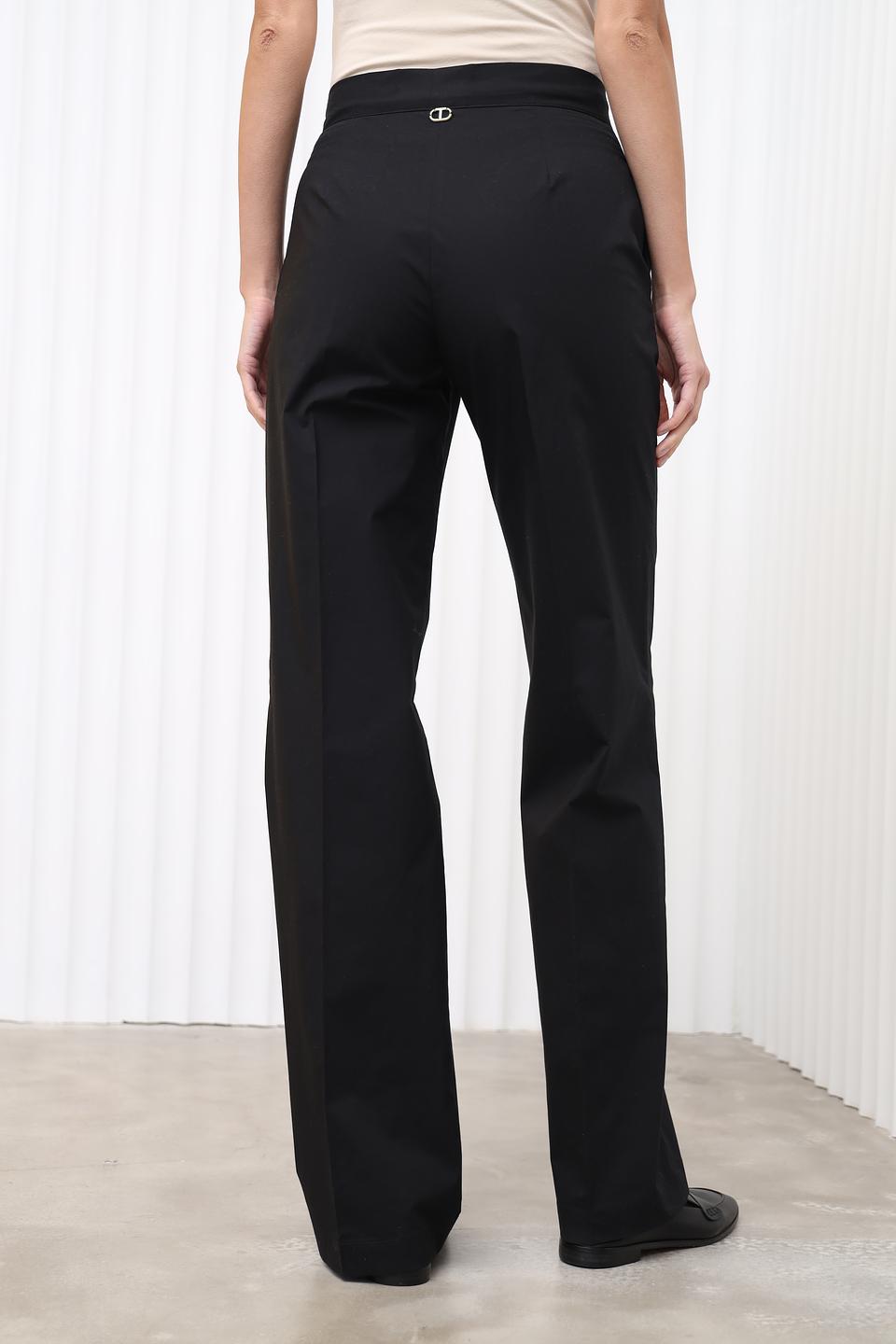 Брюки Twin Set чёрные прямые