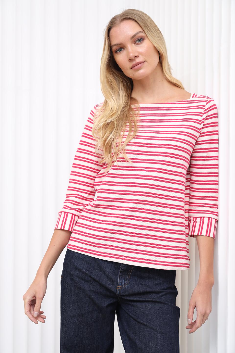 Лонгслив Penny Black в полоску красный