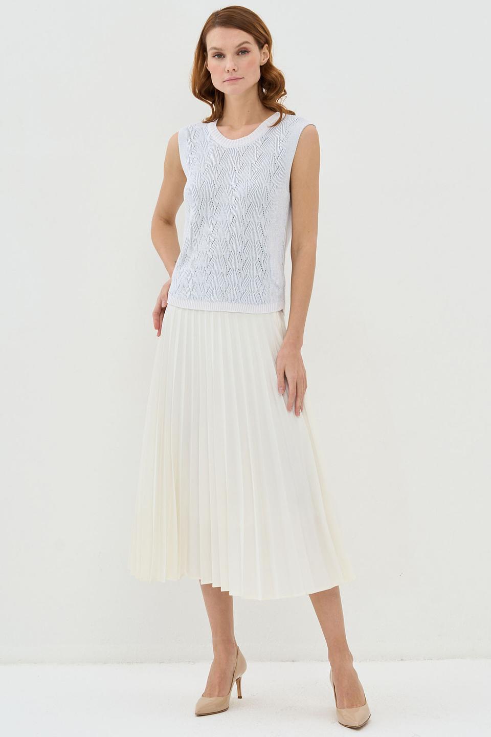 Жилет NEWVAY ажурный голубой