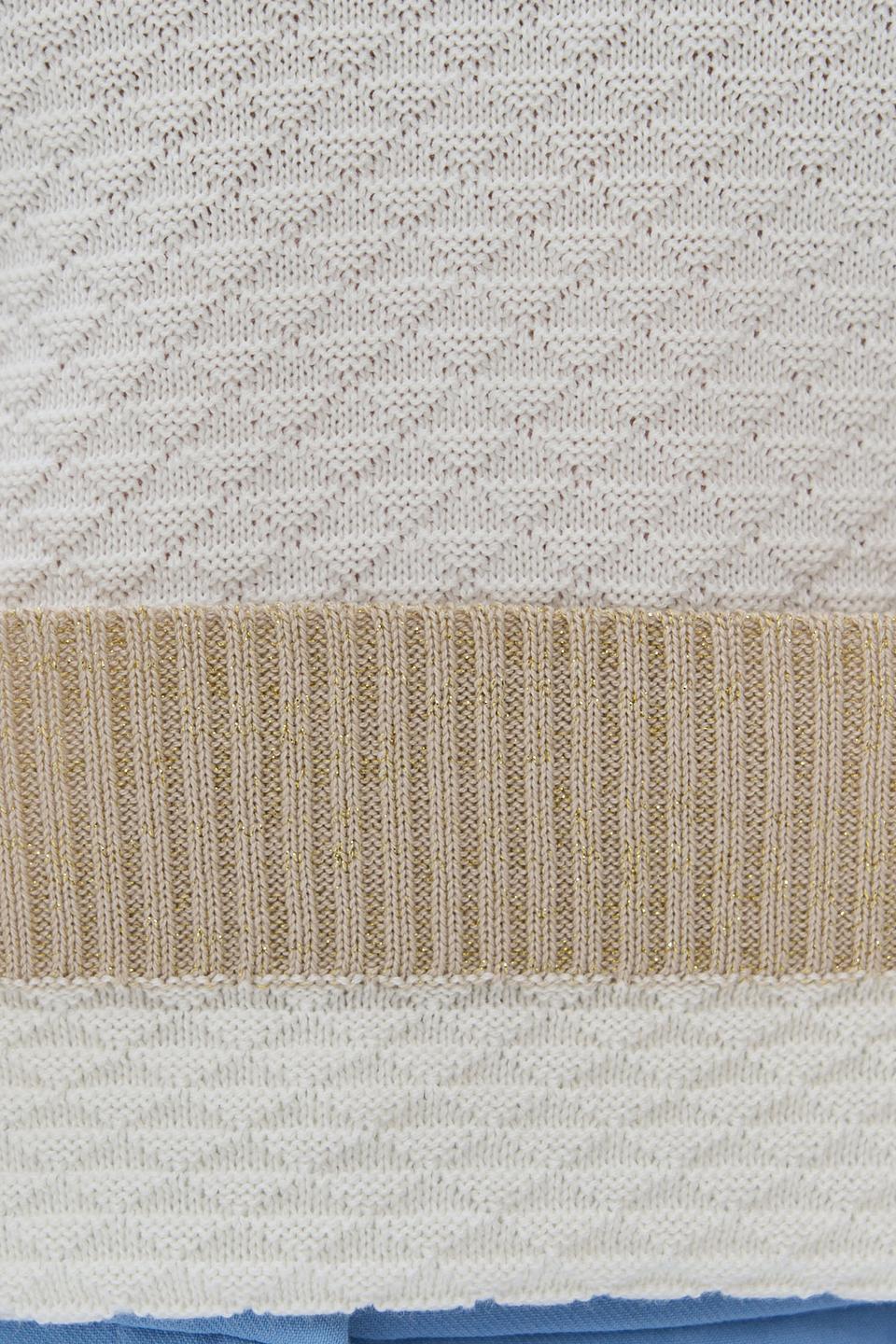 Джемпер NEWVAY с V-образным вырезом бежевый