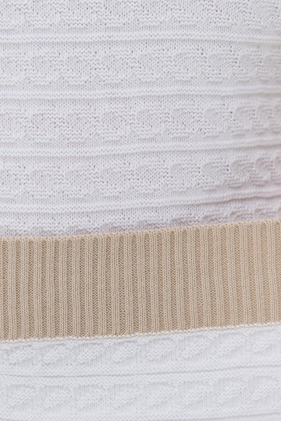 Джемпер NEWVAY с полоской бежевый