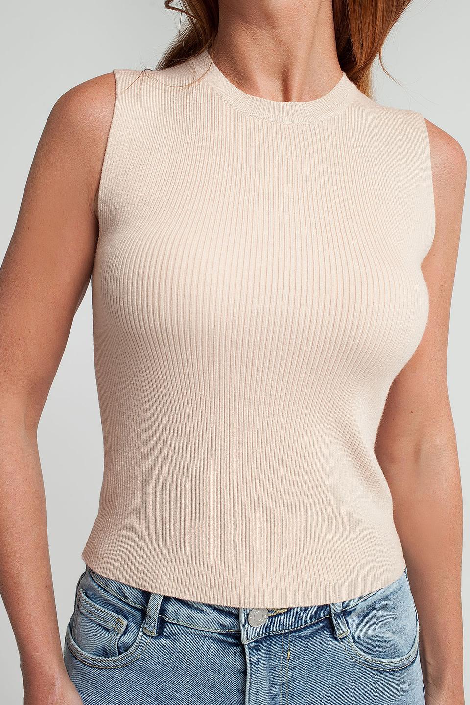 Топ MYLIKE бежевый