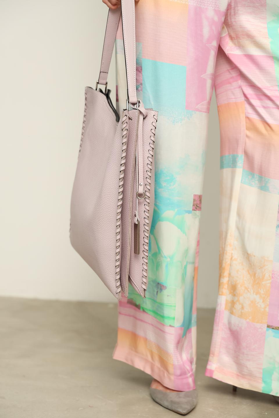 Сумка Ripani кожаная пудрово-розовая