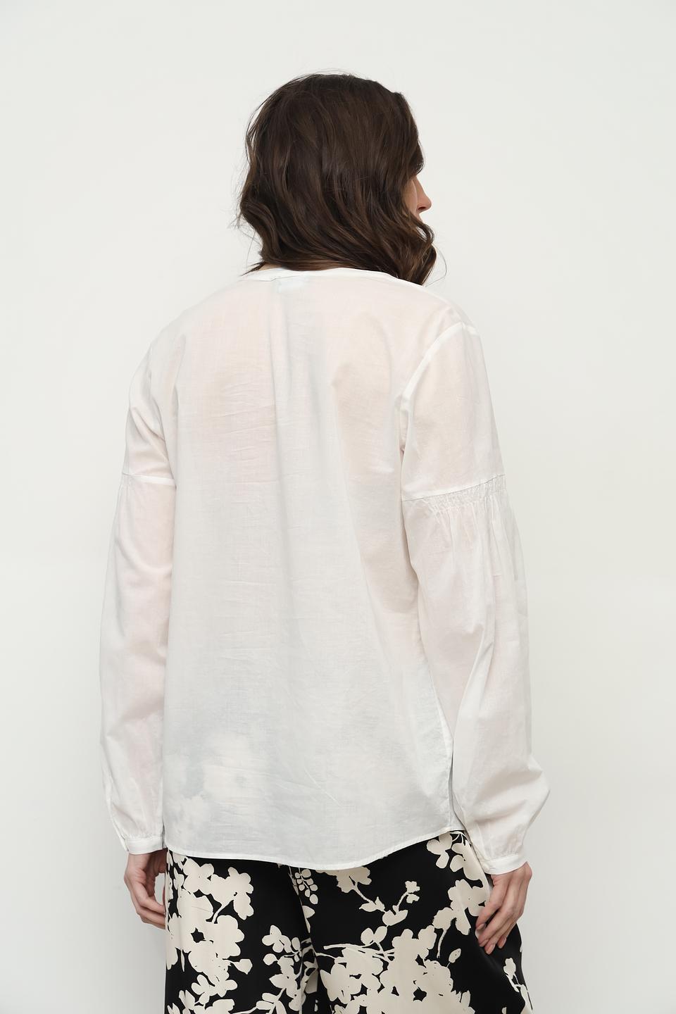 Блуза Taifun женская белая с рукавами-фонариками