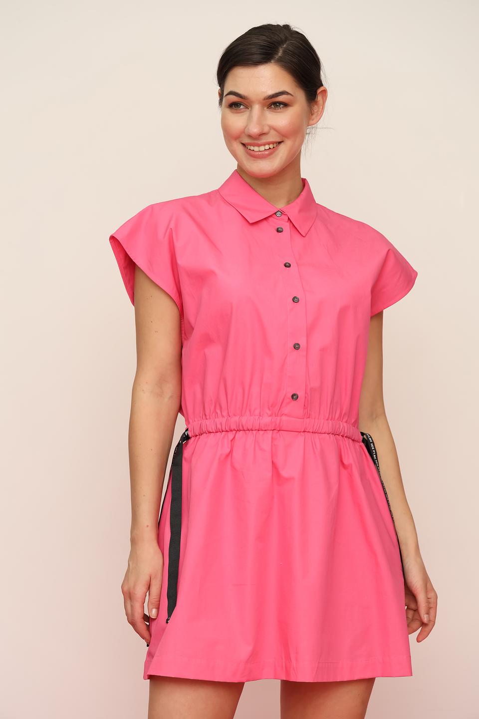 Платье Ice Play фуксия с лентой