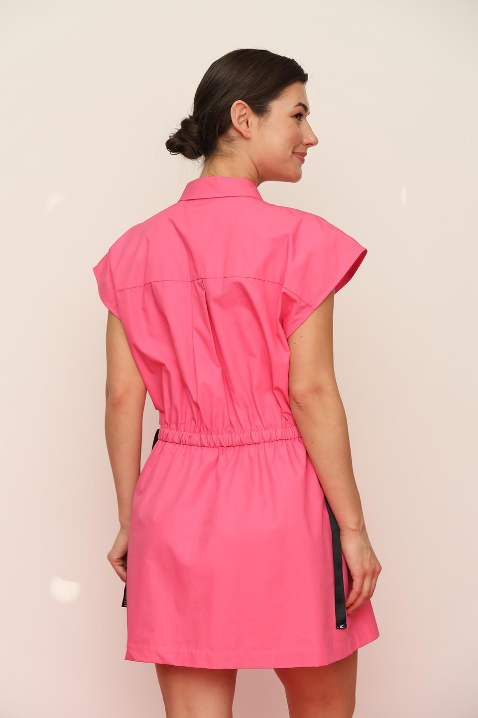 Платье Ice Play фуксия с лентой