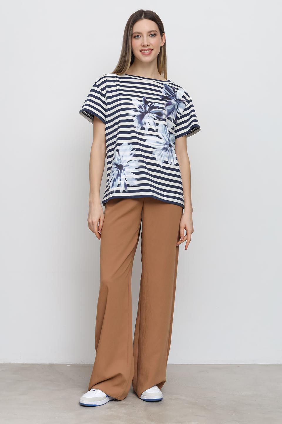 Футболка Penny Black в полоску с принтом