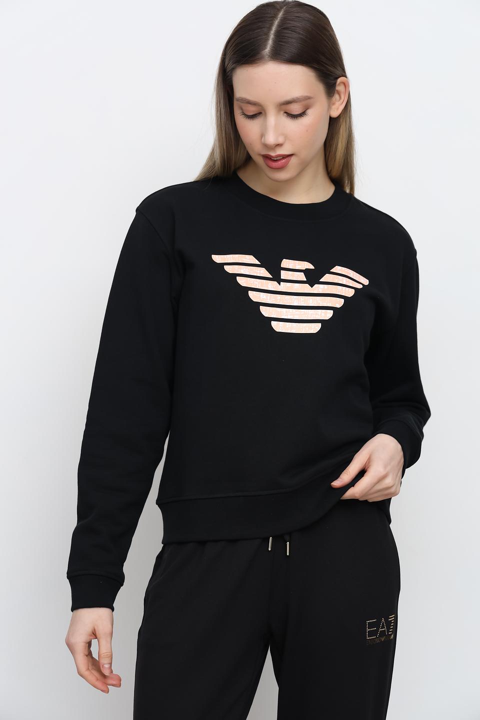 Толстовка Emporio Armani чёрная с логотипом